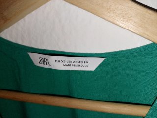 Mono Zara verde mujer