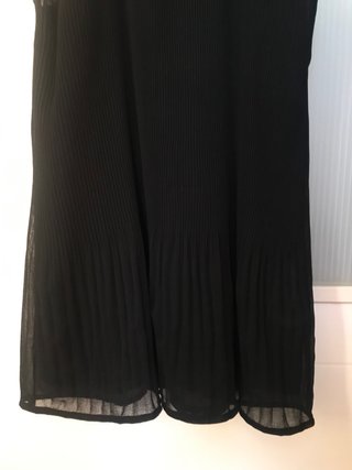 Top Zara Halter Negro Pedrería Talla XS