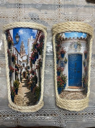 Tejas Decorativas Artesanales Motivos Andaluces