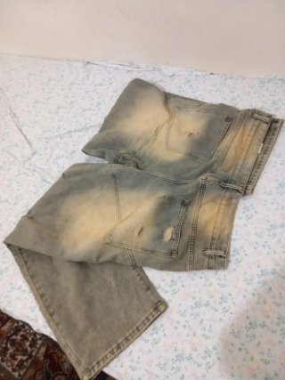 Jeans baggy strappati taglia XL
