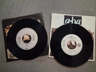 AHA / A-HA Lote 7 discos vinilo 7" 45 rpm