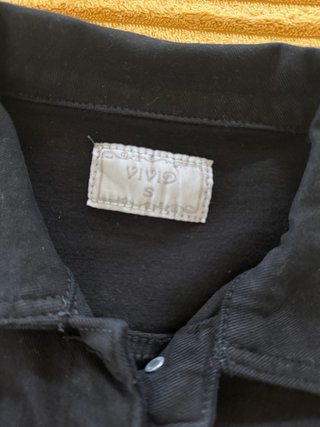 Chaqueta vaquera negra