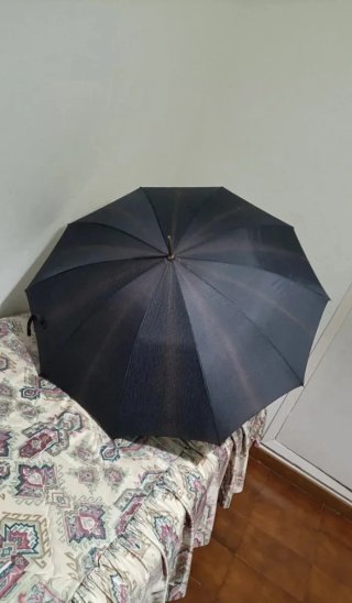 Paraguas Vintage Negro y Gris