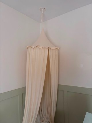 Dosel de tela para cama infantil