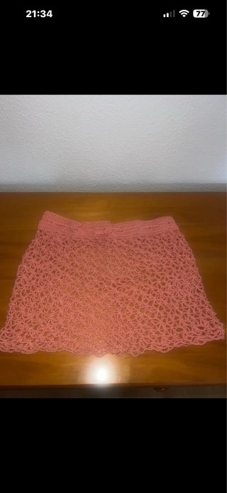 Pareo playa crochet hecho a mano