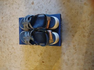 Sandalias Verano Azul y Gris