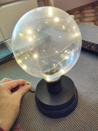 Lámpara Decorativa Esfera Cristal