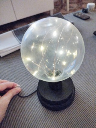 Lámpara Decorativa Esfera Cristal