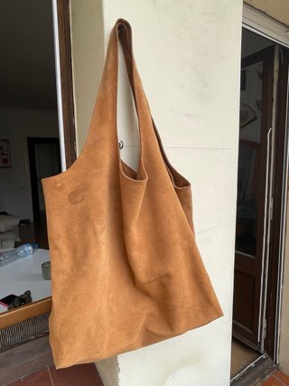 Bolso H&M Cuero Marrón XL