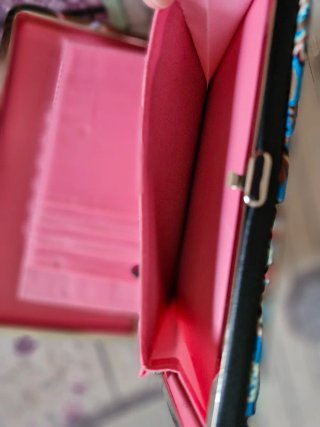 Monedero plano tarjetero estampado paisley