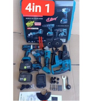 Kit 4 in 1 Utensili a Batteria