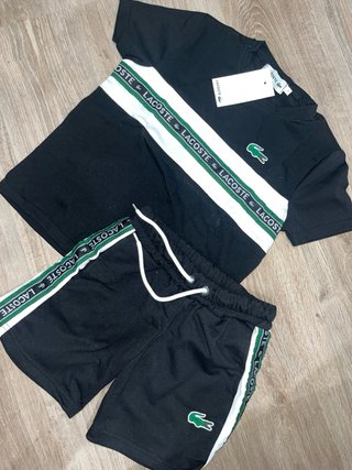 Conjunto Lacoste niño bordado