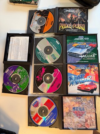 Lote Sega Mega Drive II + Mega CD 5 juegos