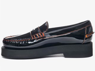 Mocasines Sebago charol negro