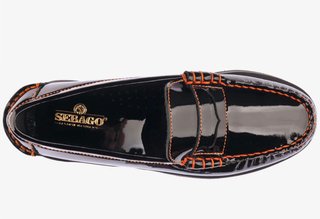 Mocasines Sebago charol negro