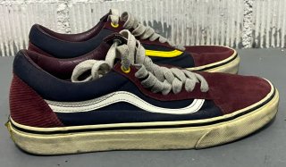 Deportivas Vans granates y negras