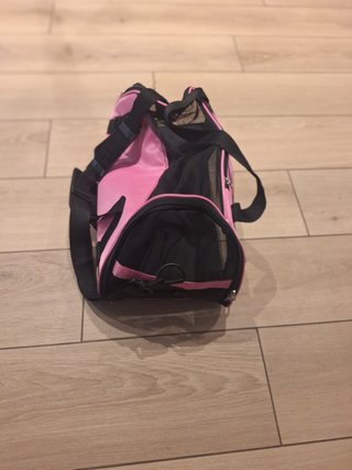 Borsa Trasportino Cane Gatto Rosa Nero