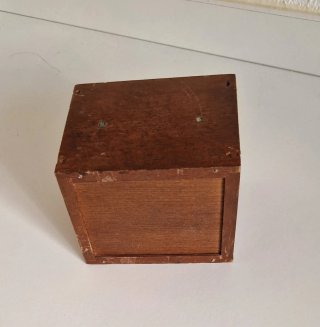 Caja Posavasos Madera Antigua