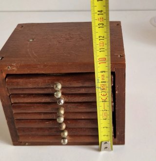 Caja Posavasos Madera Antigua