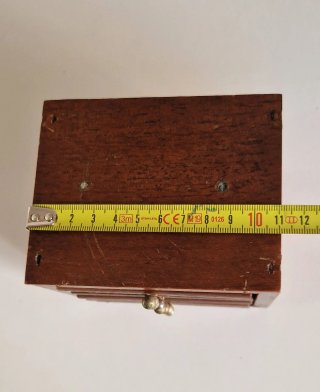 Caja Posavasos Madera Antigua