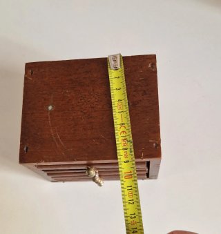 Caja Posavasos Madera Antigua