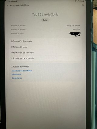 Samsung Tab S6 Lite como nueva + funda