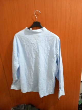 Camicia azzurra con laccio taglia M
