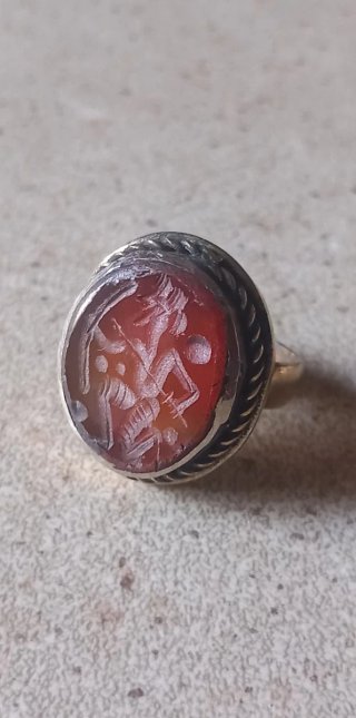 Anello sigillo afghano antico