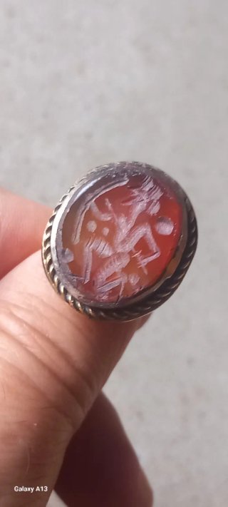 Anello sigillo afghano antico