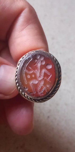 Anello sigillo afghano antico