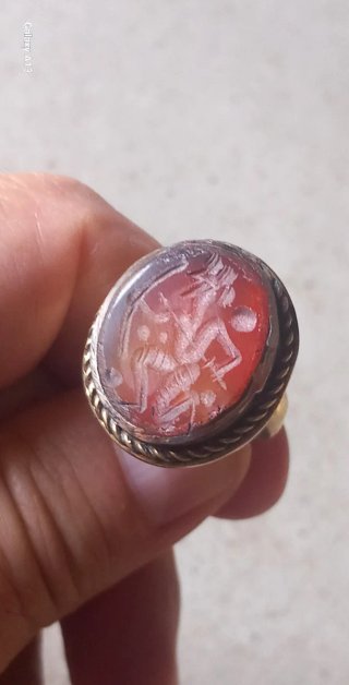 Anello sigillo afghano antico