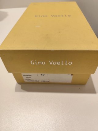 Scarpe da sera in pelle dorate-panna da donna
