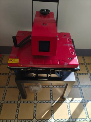 Plancha de Transfer para Sublimación Roja