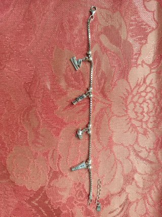Pulsera Plata Charms Fisio