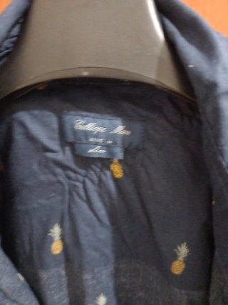 Camicia uomo fantasia ananas taglia M