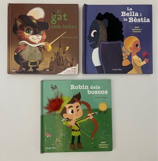 3 libros: Robin dels Boscos, La Bella i La Bestia
