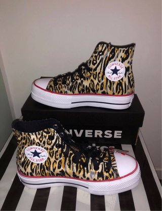 Converse All Star Platform Leopardate