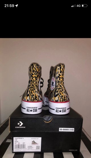 Converse All Star Platform Leopardate
