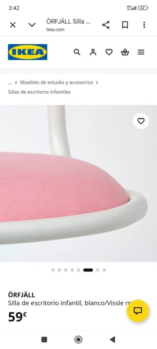 Silla de escritorio infantil ÖRFJÄLL IKEA