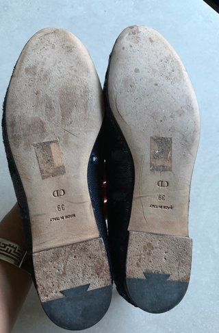 Zapatos Christian Dior Talla 39 Azul Marino