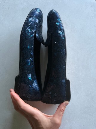 Zapatos Christian Dior Talla 39 Azul Marino
