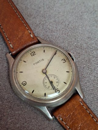 Reloj Fortis Militar Marrón/Plateado