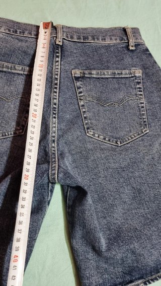 Shorts jeans vintage blu