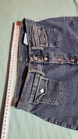Shorts jeans vintage blu