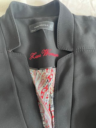 Chaqueta/Blazer Negro Mujer