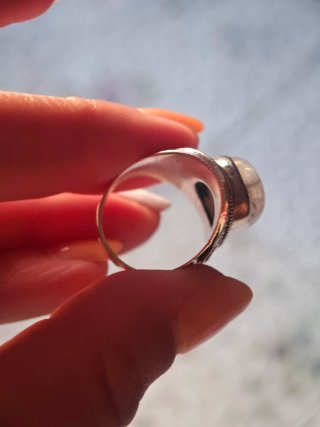 Anillo Piedra Luna Plata