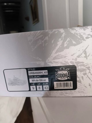 Buddha Fightwear Zapatillas Blancas y Grises