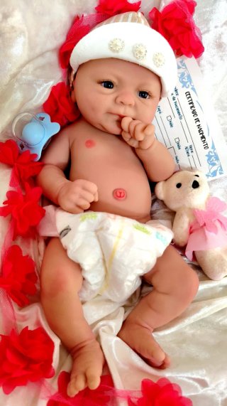 Bambino Reborn in silicone completo