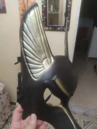 Maschera Originale Anubi Egizia Dorata Nera