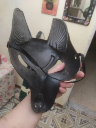 Maschera Originale Anubi Egizia Dorata Nera